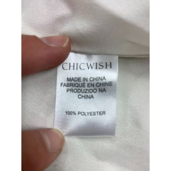 Chicwish Plum Blossom Shirred Cami Midi Dress Size Medium - Picture 4 of 7